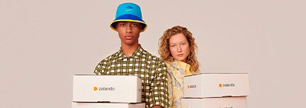 Упаковка брендовой одежды , аксессуаров, обуви и бижутерии Zalando