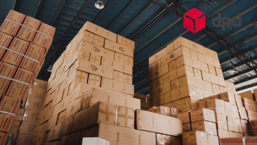 Work at the central sorting office of the DPD postal warehouse near Lodz
