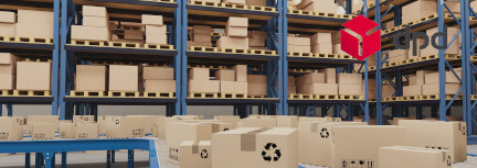 Work at the central sorting office of the DPD postal warehouse near Lodz