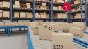 Work at the central sorting office of the DPD postal warehouse near Lodz