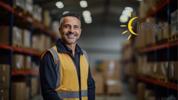 Work at the main warehouse of InPost
